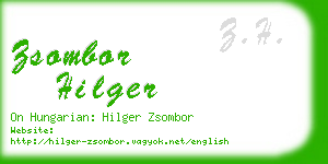 zsombor hilger business card